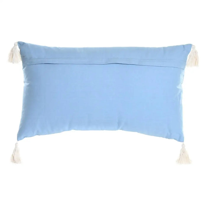 Възглавница DKD Home Decor 60 x 15 x 35 cm Син Бял
