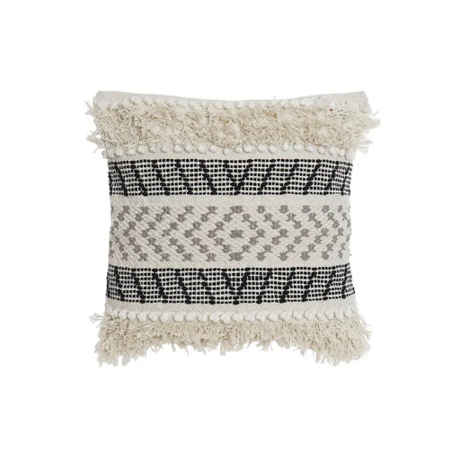 Възглавница DKD Home Decor Черен Бежов 45 x 10 x 45 cm Boho