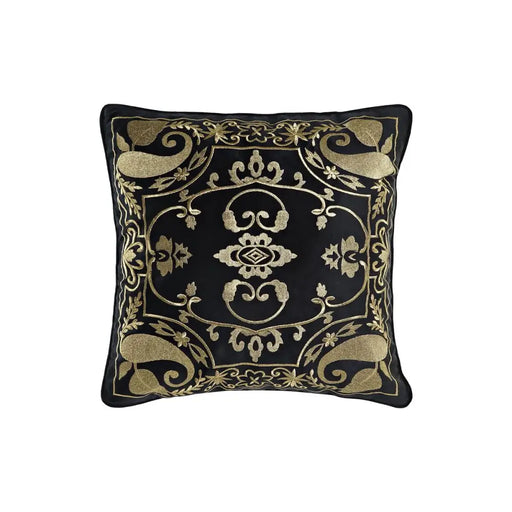 Възглавница DKD Home Decor Черен Златен 45 x 10 x 45 cm