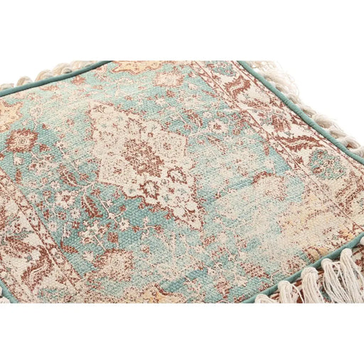Възглавница DKD Home Decor На почва Кафяв Зелен Ресни