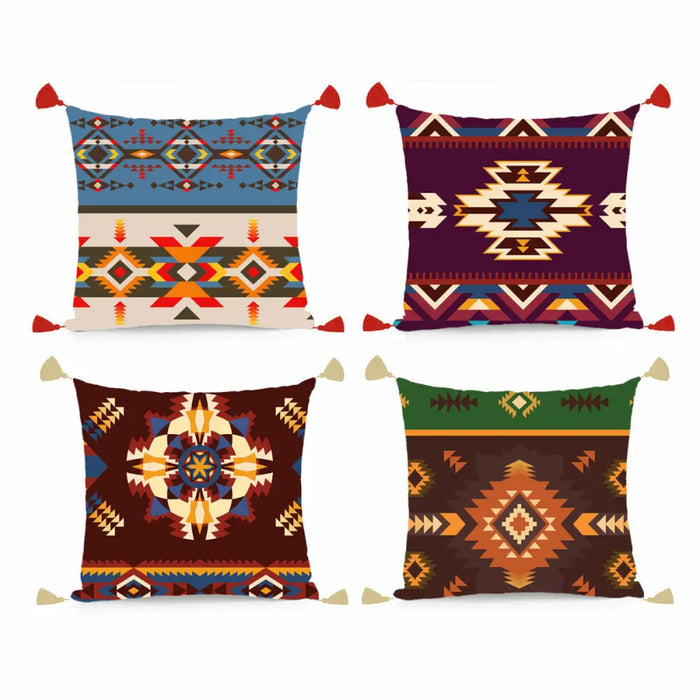 Възглавница DKD Home Decor полиестер Многоцветен Ikat (45 x