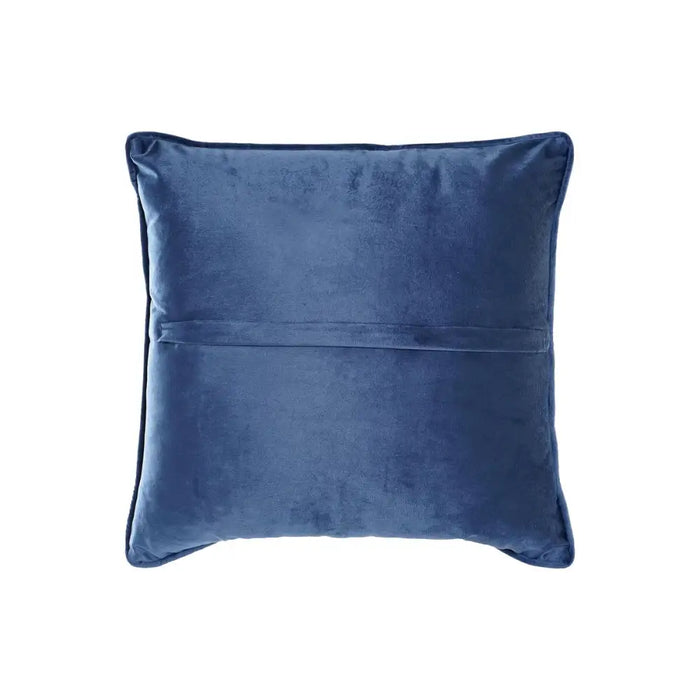 Възглавница DKD Home Decor Син Бял Квадратек Lilled
