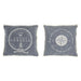 Възглавница DKD Home Decor Син Бял Ресни Средиземноморско