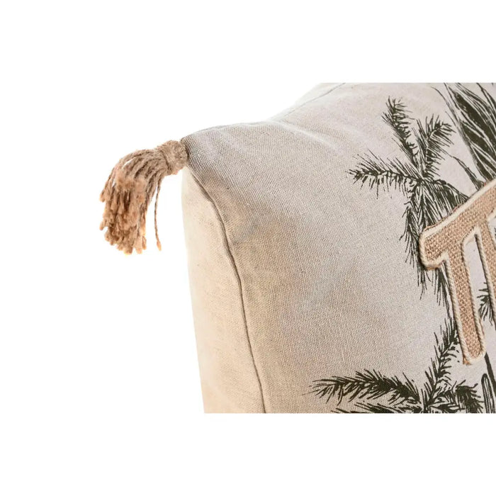 Възглавница Home ESPRIT Бежов Естествен Тропически Boho 45