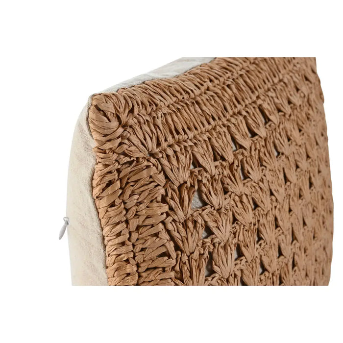Възглавница Home ESPRIT Естествен Тропически 45 x 8 x 45 cm