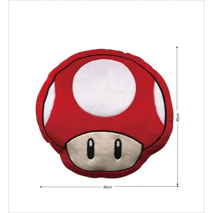 Възглавница Mario Bros 43 x 3 x 43 cm Бял Червен полиестер