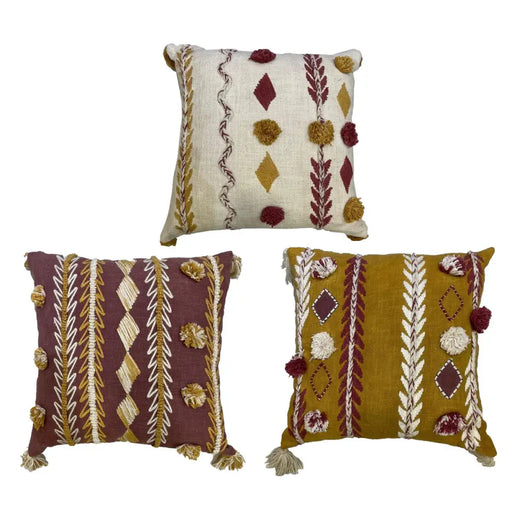 Възглавница DKD Home Decor 40 x 15 x 40 cm Бял Кестен