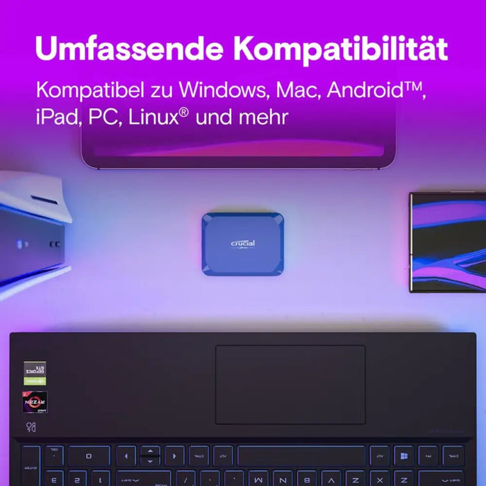 Външен харддиск Crucial X10 SSD 2 TB HDD