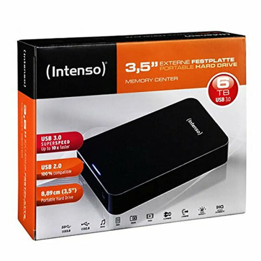 Външен харддиск INTENSO 6031514 3.5’’ USB 3.0 6 TB Черен