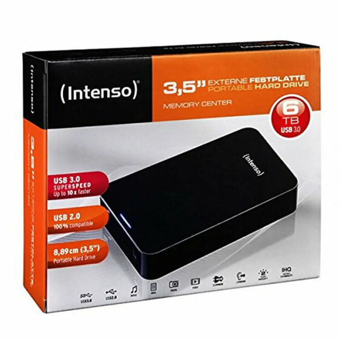 Външен харддиск INTENSO 6031514 3.5’’ USB 3.0 6 TB Черен