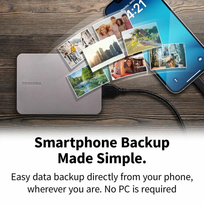 Външен харддиск Toshiba HDTX210ESCAA Сив Магнитна