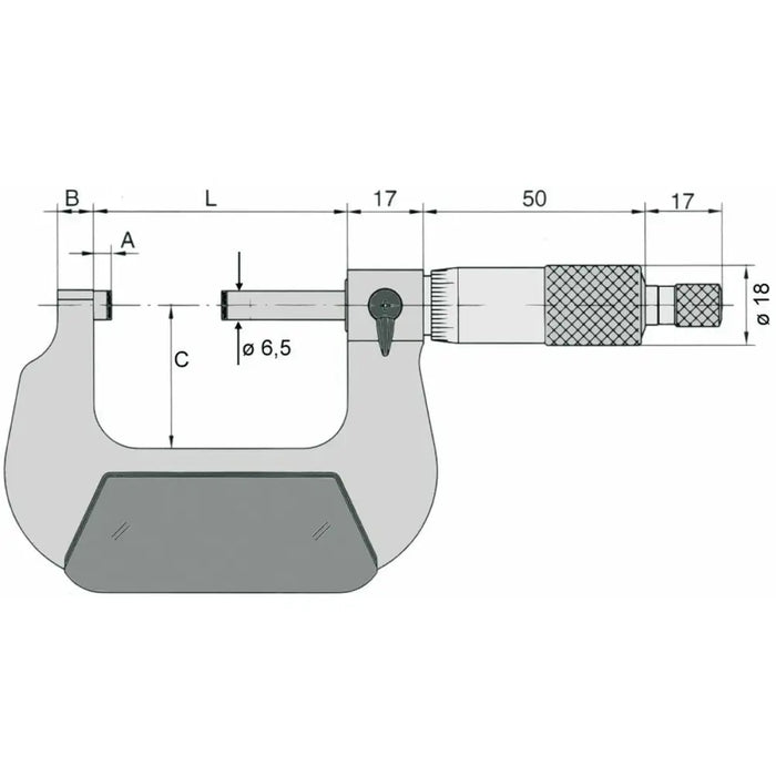 Външен микрометър VOGEL 25-50 mm