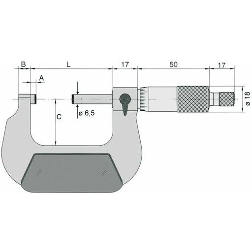 Външен микрометър VOGEL 75-100 mm