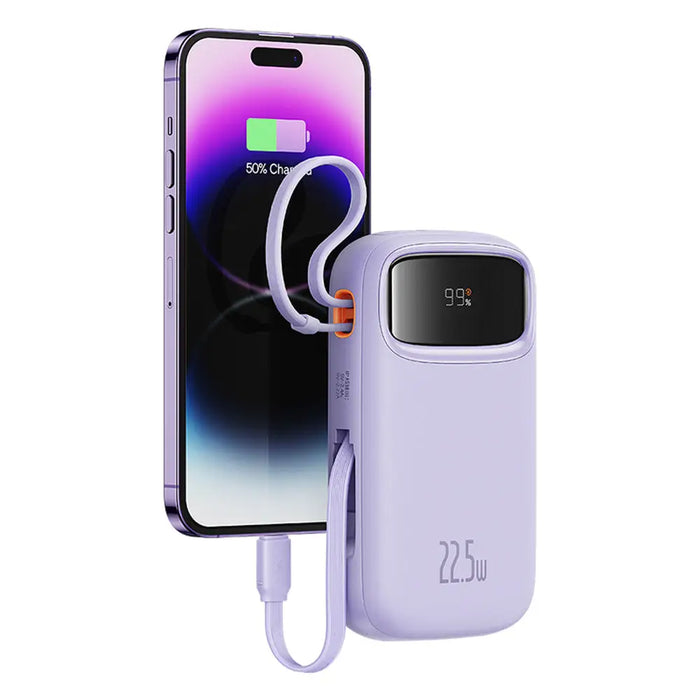 Външна батерия Baseus Qpow2 20000mAh 22.5W с двоен кабел