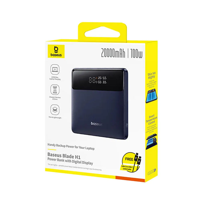 Външна батерия Baseus Blade H1 20000mAh 100W с дисплей