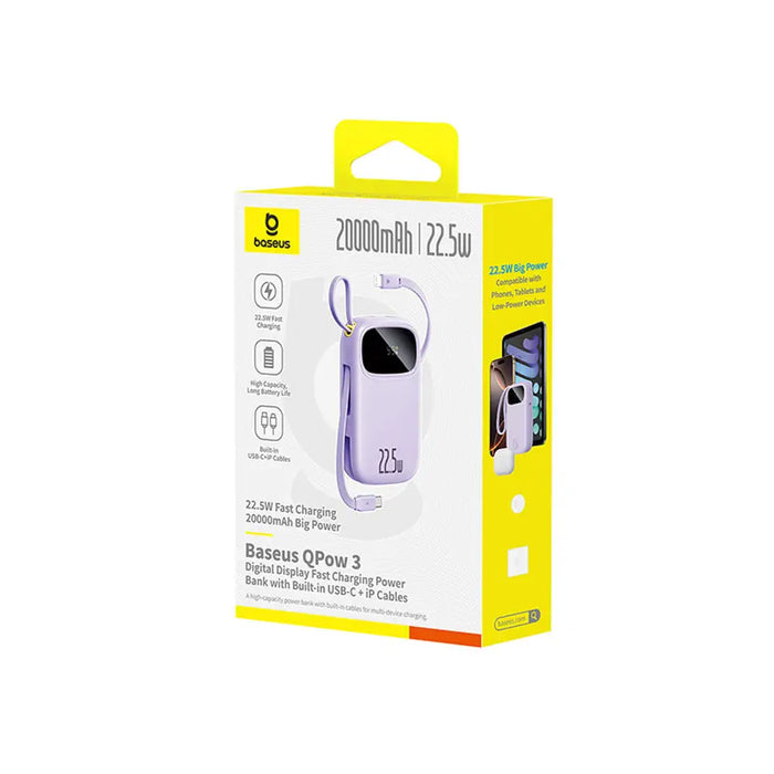 Външна батерия Baseus EnerFill FC21 Qpow 3 Ultra 20000mAh