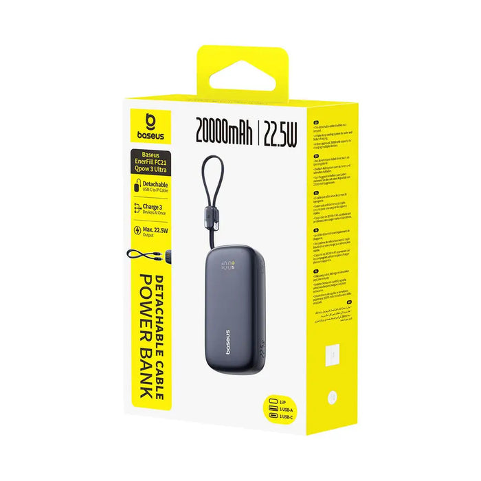 Външна батерия Baseus EnerFill FC21 Qpow 3 Ultra 20000mAh