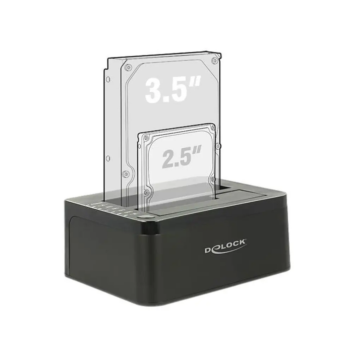 Външна докинг станция Delock 62661 за 2.5’’/3.5’’ HDD/SSD