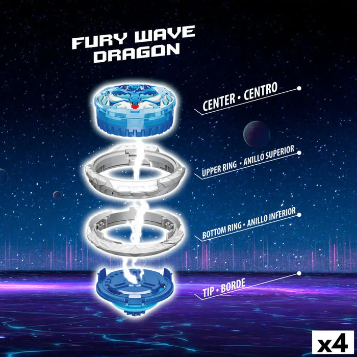 Въртящ се Връх Infinity Nado (4 броя)
