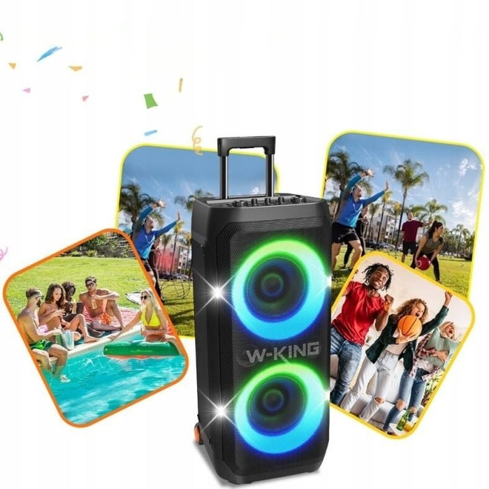Безжичен Bluetooth високоговорител W-KING T12 – черен