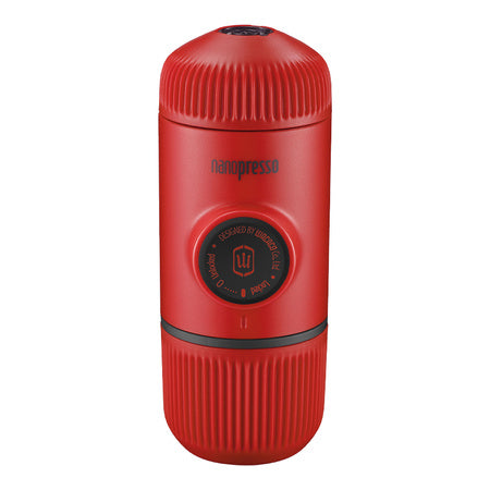 Преносима кафе машина WACACO Nanopresso, цвят Lava Red + калъф