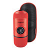Преносима кафе машина WACACO Nanopresso, цвят Lava Red + калъф