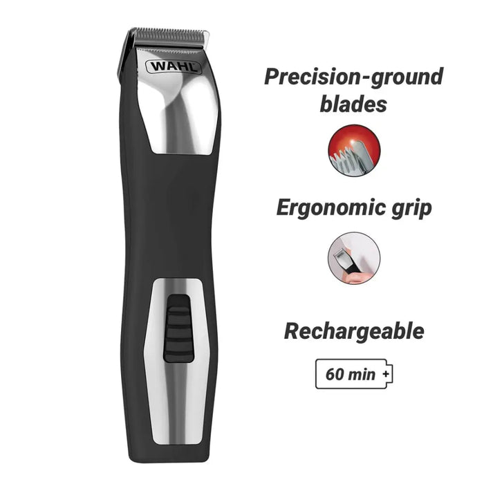 Wahl GroomsMan Pro Battery Black неръждаема стомана