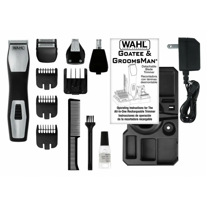 Wahl GroomsMan Pro Battery Black неръждаема стомана