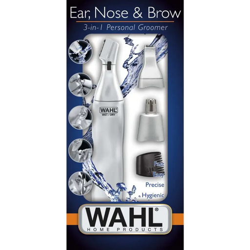 Wahl Прецизен тример за уши нос и вежди 3 в 1 сребрист