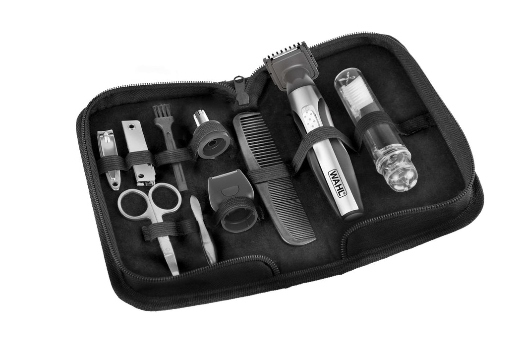 Wahl Travel Kit Deluxe Черен, Неръждаема стомана
