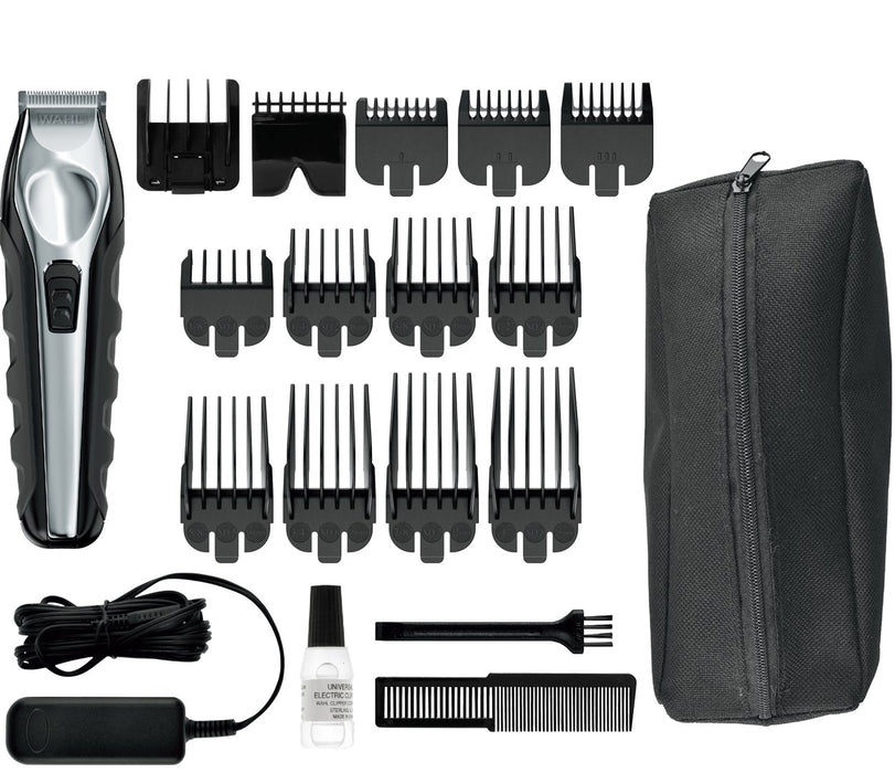 Тример за брада Wahl 09888-1316 AC/Батерия 12 2.5 см Черен, Неръждаема стомана
