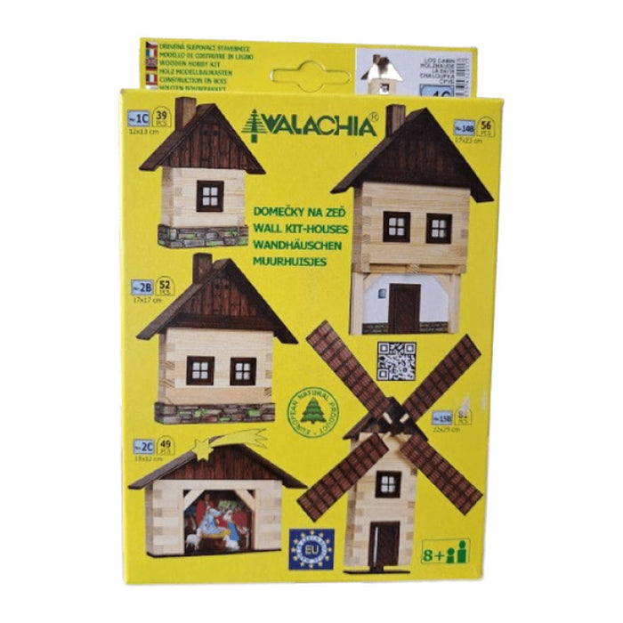 КОНСТРУКТОР WALACHIA W02B HOBBY ДЪРВЕНА КЪЩА ЗА СТЕНА 2