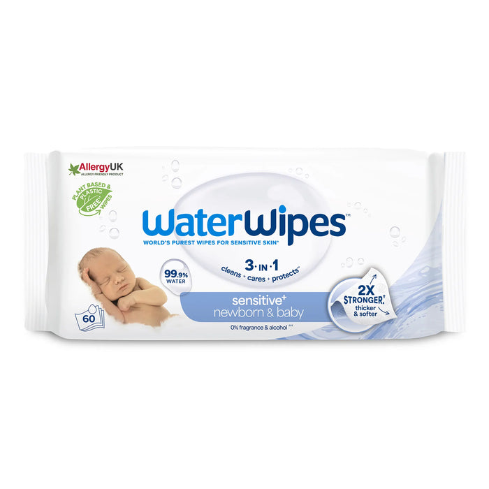 Бебешки мокри кърпи 3в1 Sensitive, 0+г, 60 бр
