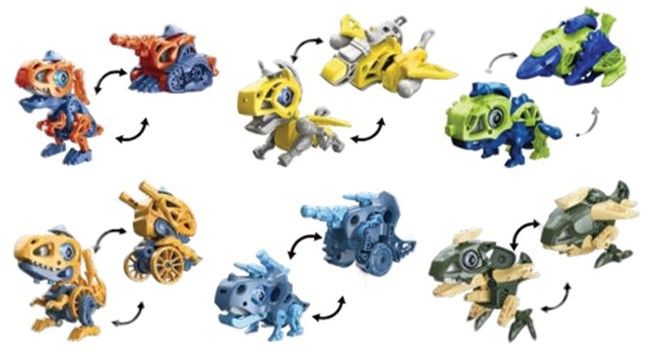 Детска играчка Wayear - TranxBot Dino, асортимент