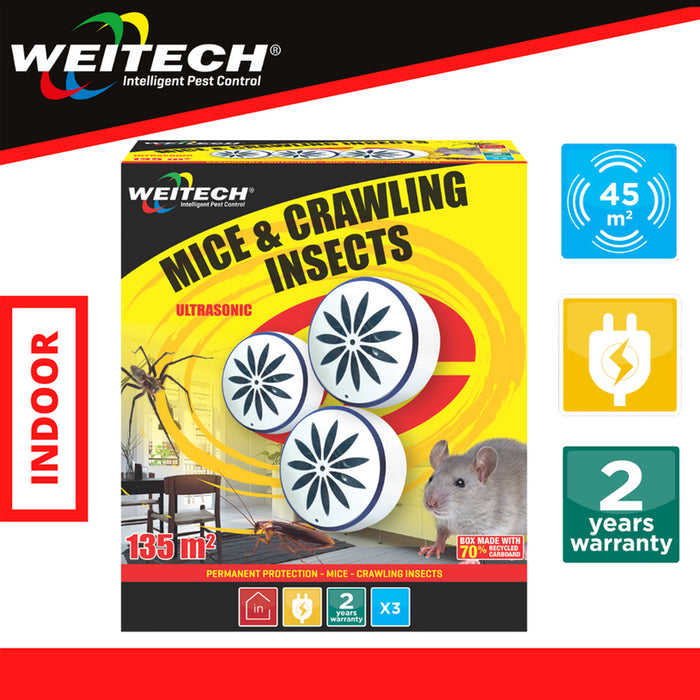 УЛТРАЗВУКОВ УРЕД СРЕЩУ ГРИЗАЧИ 3БРОЯ WEITECH