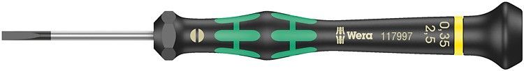 Отвертка Wera - Kraftform Micro 2035, SB 0.4 х 2.5 х 50 mm, прав шлиц