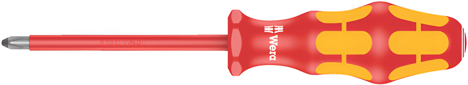 Изолирана кръстата отвертка Wera - 162 PZ, VDE, 2 x 100 x 6 mm