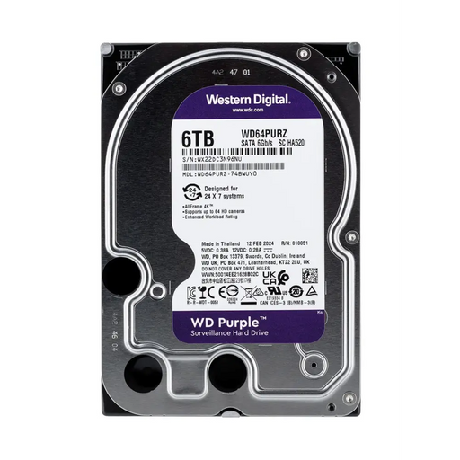 Western Digital WD64PURZ вътрешен твърд диск 3.5’’ 6000 GB
