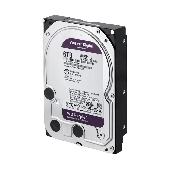 Western Digital WD64PURZ вътрешен твърд диск 3.5’’ 6000 GB