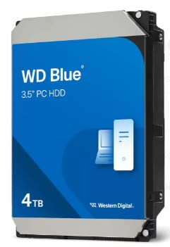 Western Digital WD Blue 3.5-инчов PC HDD вътрешен твърд диск 4 TB 5400 RPM 128 MB 3.5" Serial ATA III
