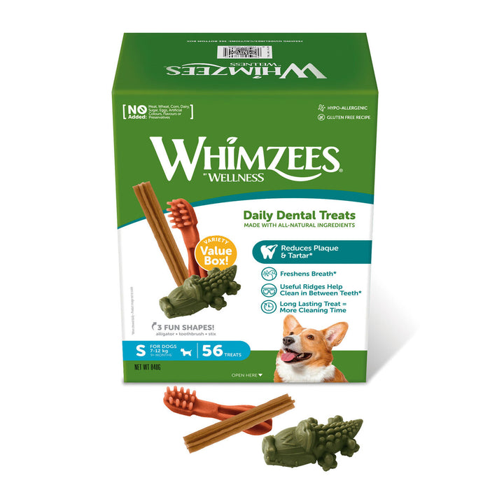 Мокра храна Whimzees Daily Dental Treats 56 броя