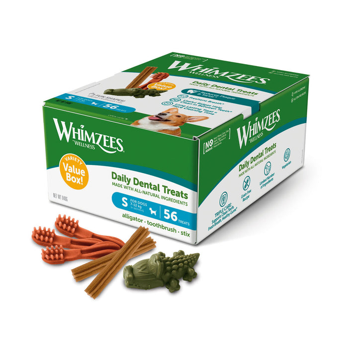 Мокра храна Whimzees Daily Dental Treats 56 броя