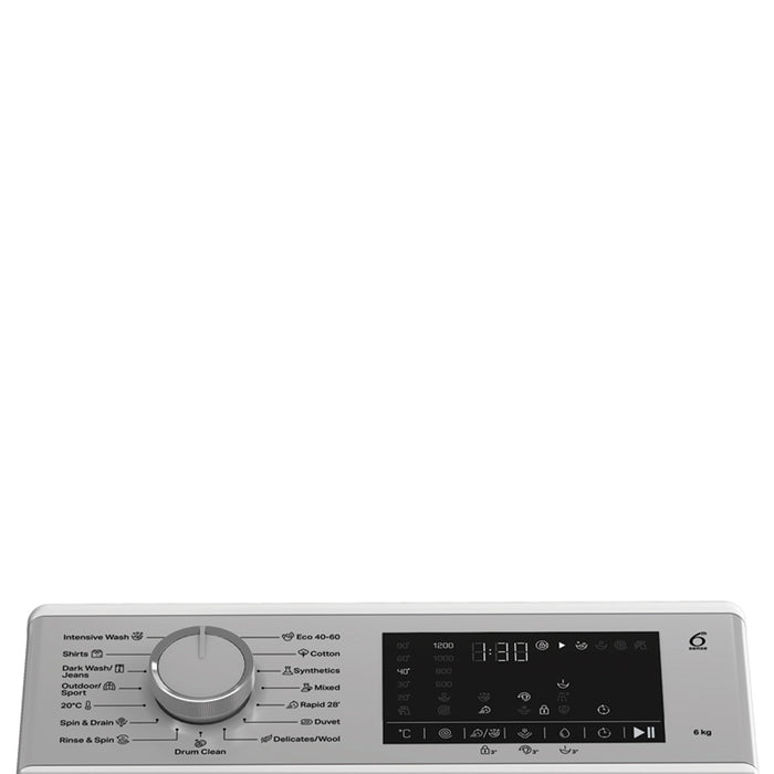 Пералня с горно зареждане WHIRLPOOL TW622DSFCEE 6.0 kg, 1200 об/min, ИНВЕРТОРЕН МОТОР