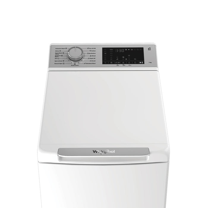 Пералня с горно зареждане WHIRLPOOL TW721DSFCEE 7.0 kg, 1200 об/min, ИНВЕРТОРЕН МОТОР