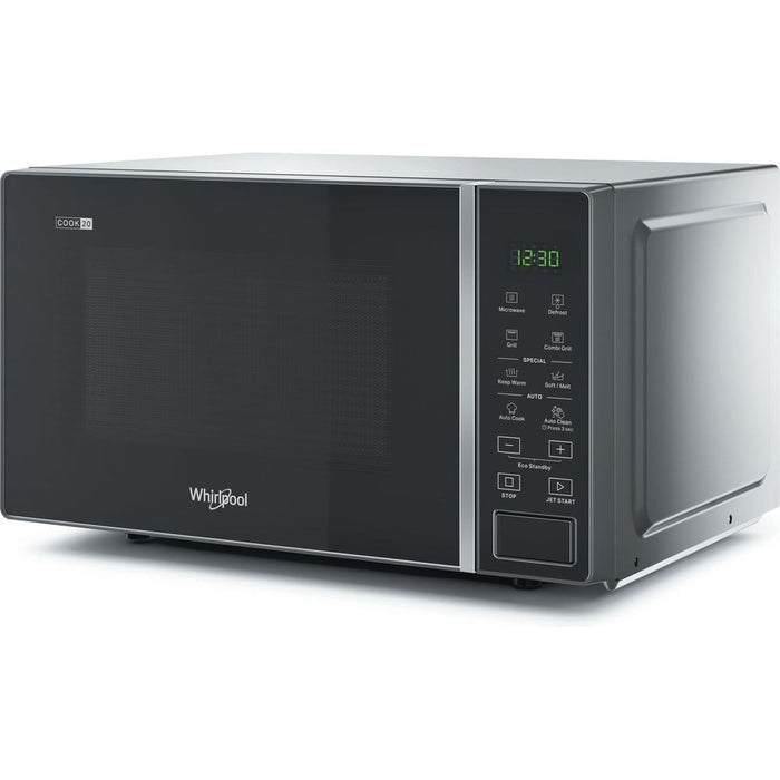 Микровълнова фурна Whirlpool Cook20 MWP 203 SB Черен, Сребрист Грил, Плот, 20 л, 700 W