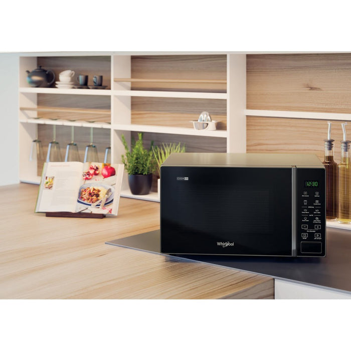 Микровълнова фурна Whirlpool Cook20 MWP 203 SB Черен, Сребрист Грил, Плот, 20 л, 700 W