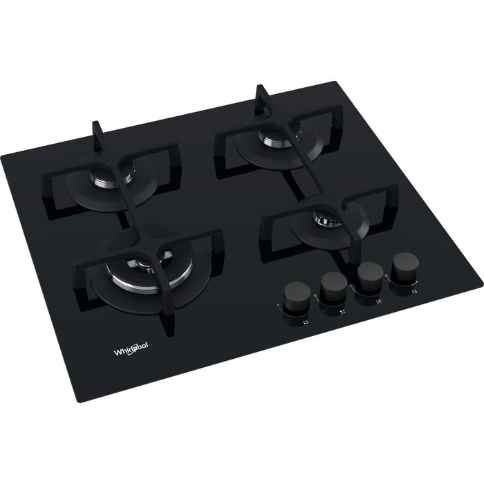 Whirlpool AKT 627/NB1 Черна Вградена 59 см Газова 4 зона(и)