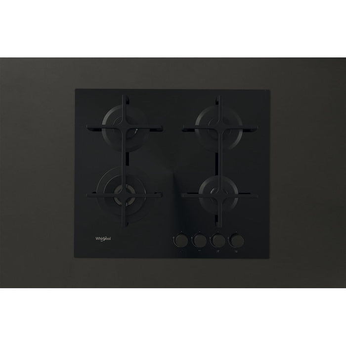 Whirlpool AKT 627/NB1 Черна Вградена 59 см Газова 4 зона(и)