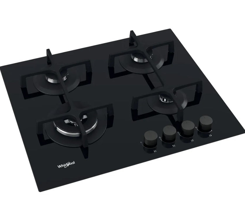 Whirlpool AKT 627/NB1 Черна Вградена 59 см Газова 4 зона(и)