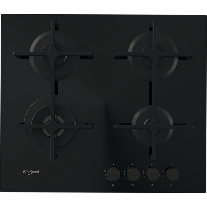 Whirlpool AKT 627/NB1 Черна Вградена 59 см Газова 4 зона(и)